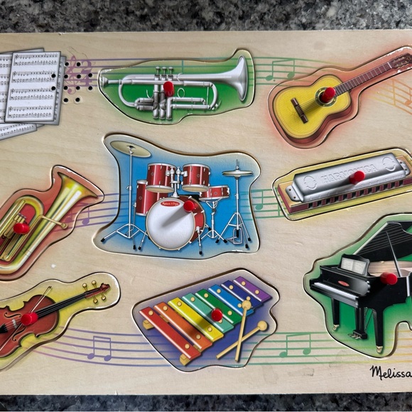Melissa & Doug Musical Instruments Sound Puzzle - Picture 4 of 7